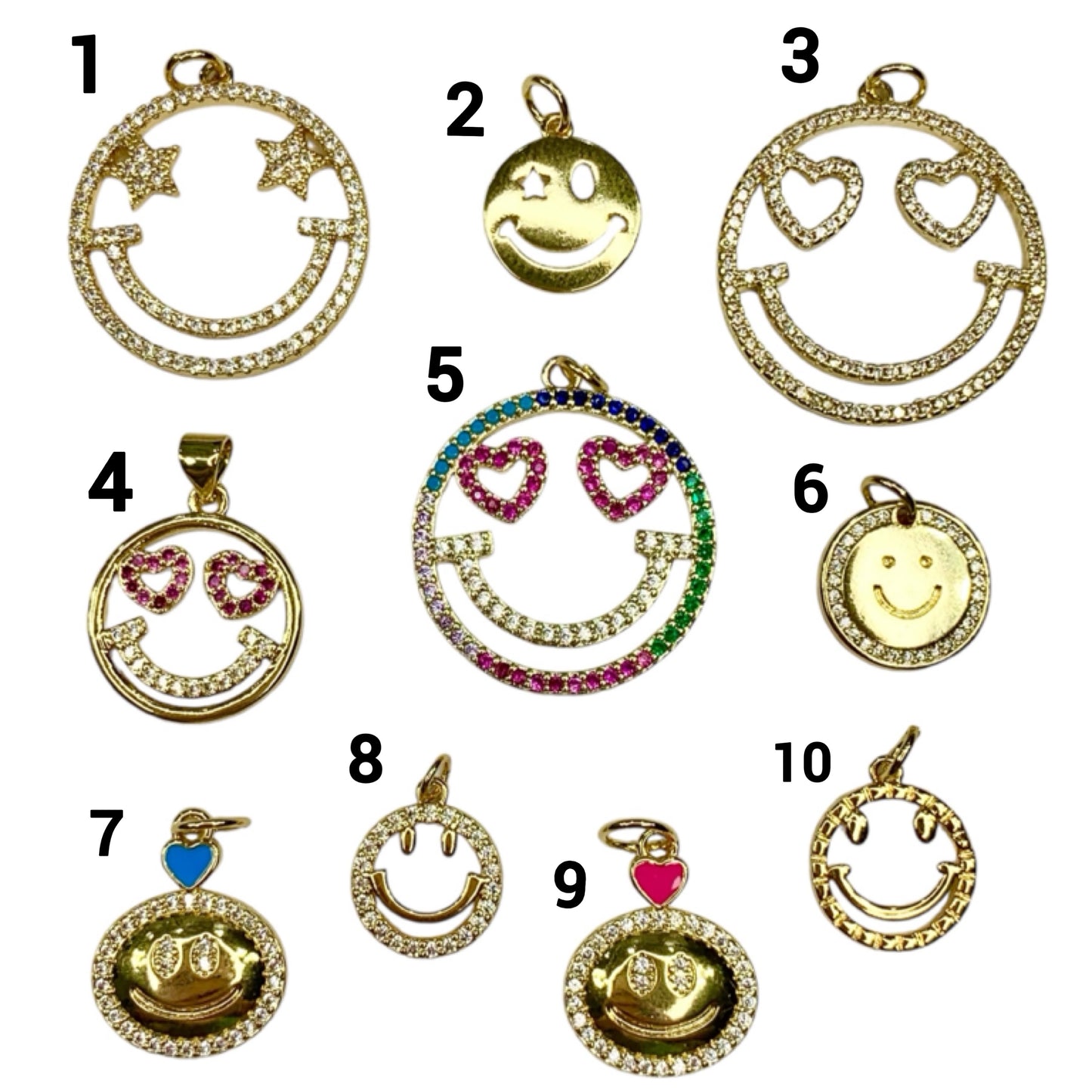 Smiley Face Charms