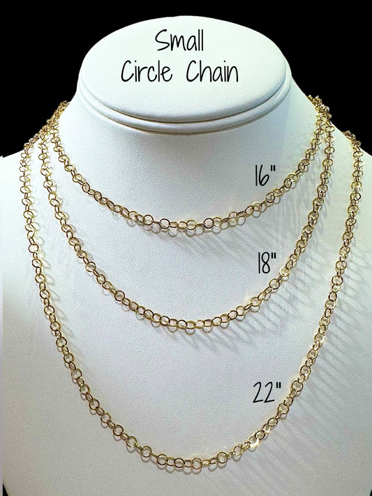 Small Circle Chain (Gold Plated or Gold Filled)