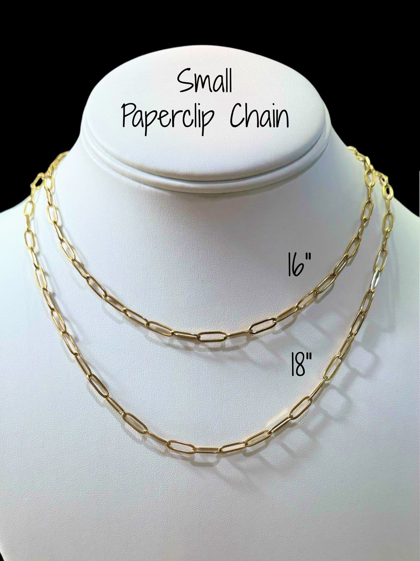 Small Paperclip Chain (Gold Plated or Gold Filled)