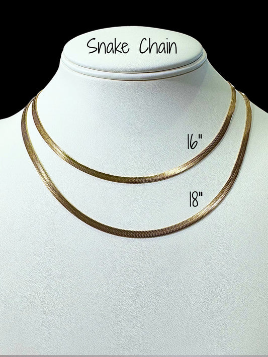 Snake Chain (Gold Plated or Gold Filled)