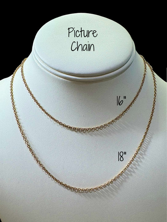 Picture Chain (Gold Plated or Gold Filled)