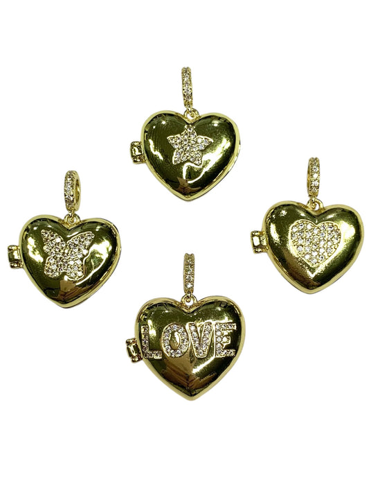 Puffed (Heart/LOVE/Butterfly/Star) Locket