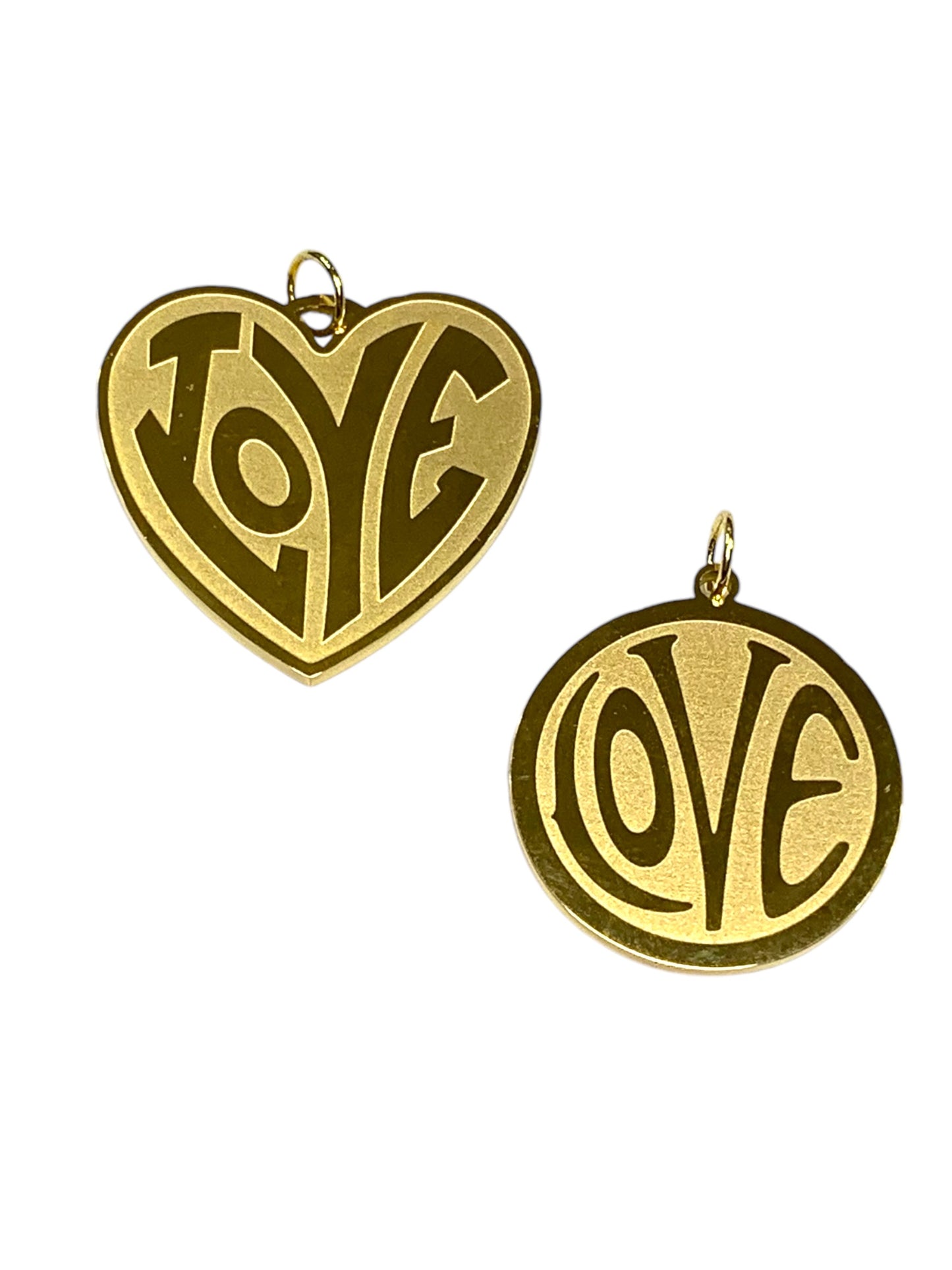 Love Disc Stainless Steel Pendant