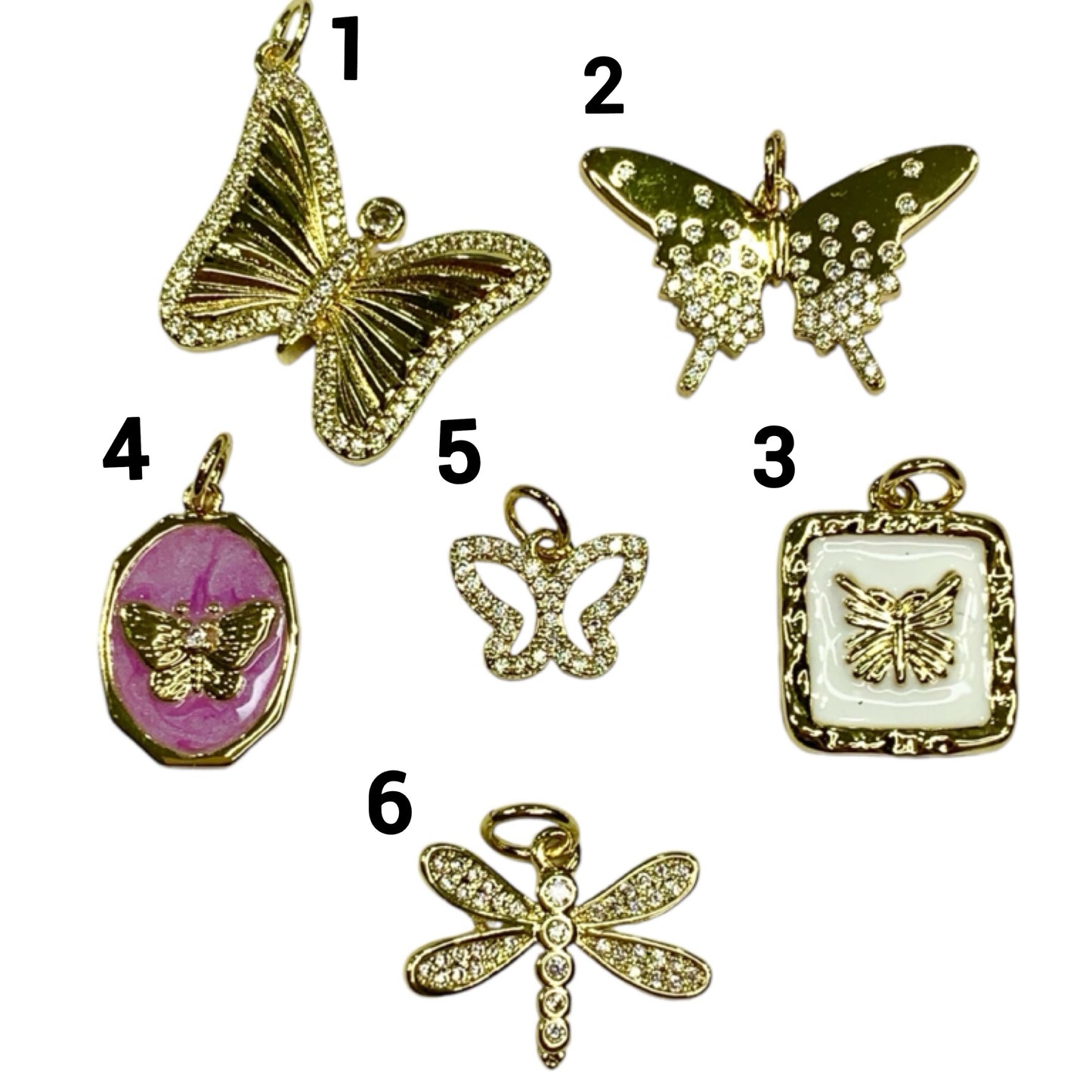 Assorted Butterfly Charms