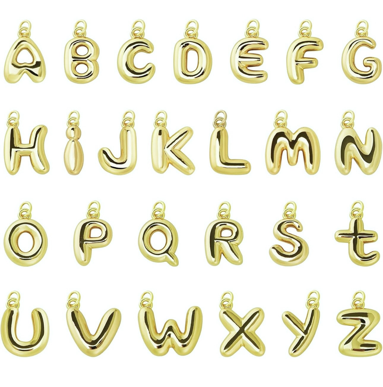 Bubble Letter Initials