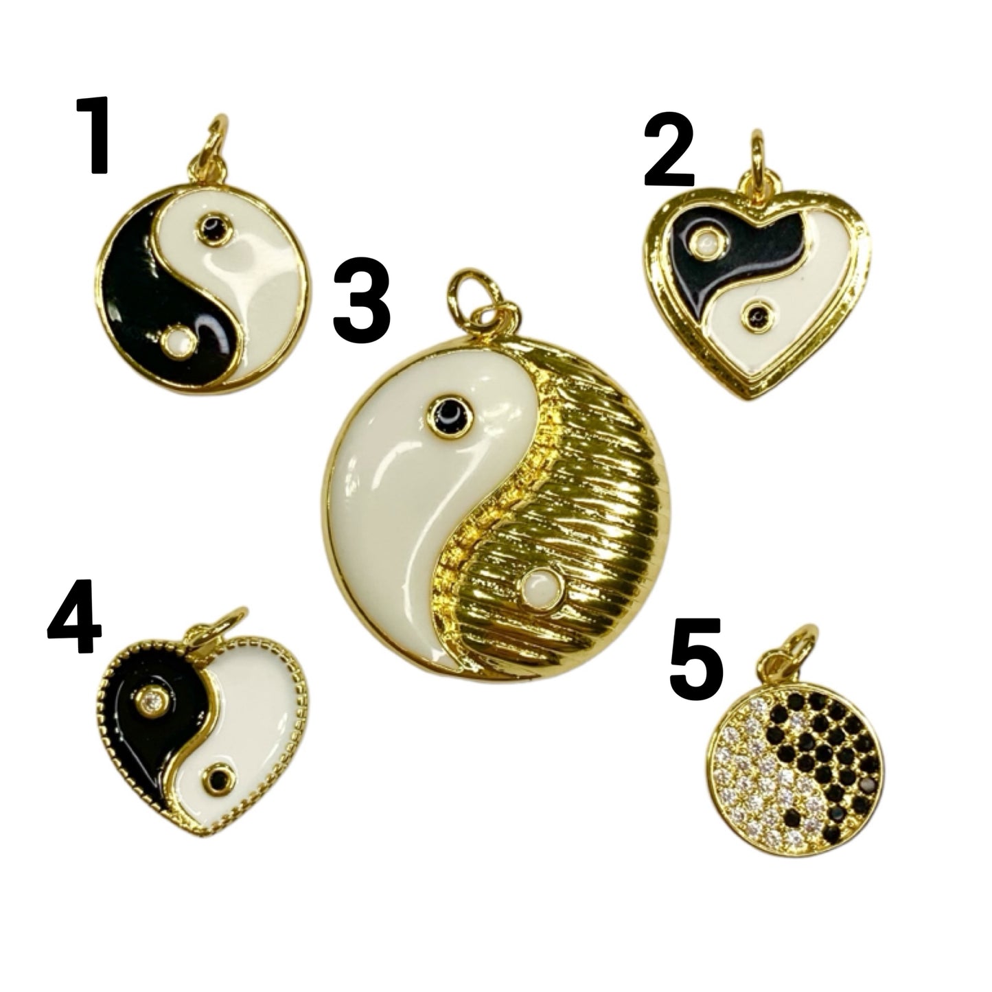 Yin Yang Charm Pendants