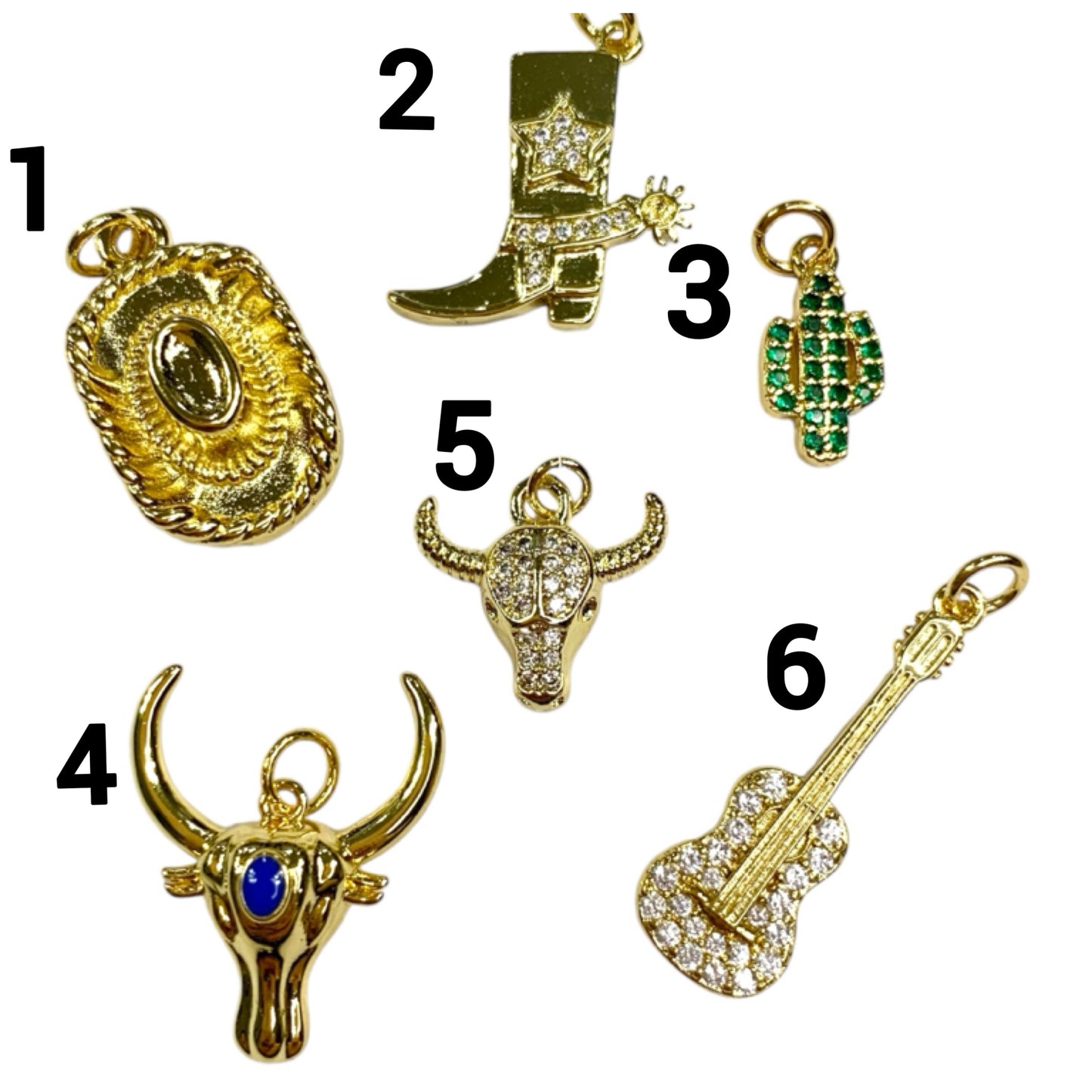 Cowboy Country Theme Charms
